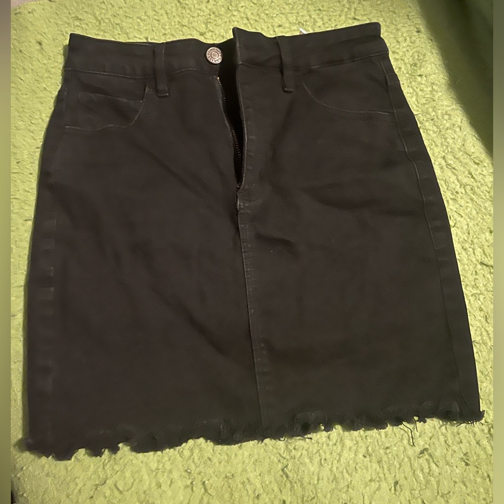 Black Jean skirt